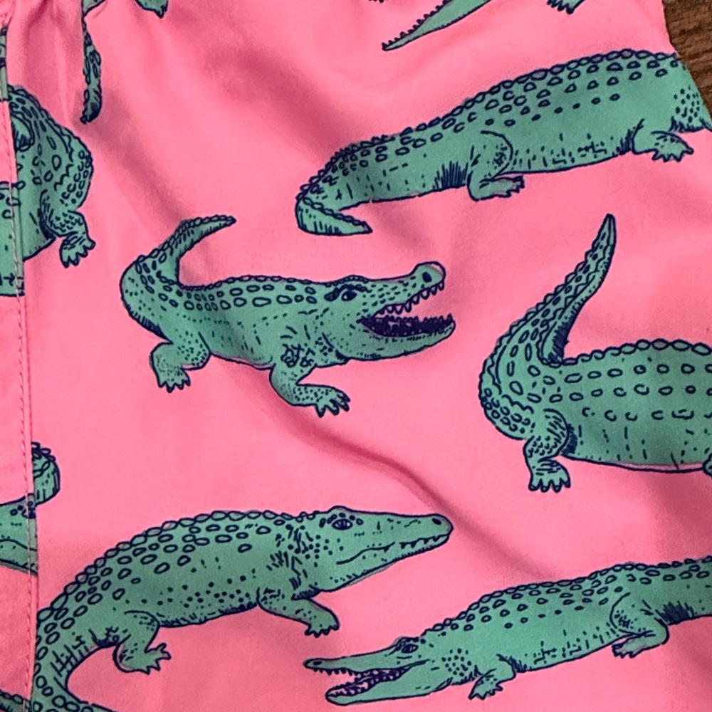 Chubbies Kids Pink Shorts with Alligator Print - Picture 3 of 5